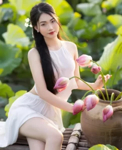 Read more about the article Nàng Áo Dài Trắng Tại Công Viên Sen: Hồi Ức Về Vẻ Đẹp Tinh Khôi và Ứng Dụng Live Show Trực Tuyến trên HotLive51. Famous girl live shows in Vietnam